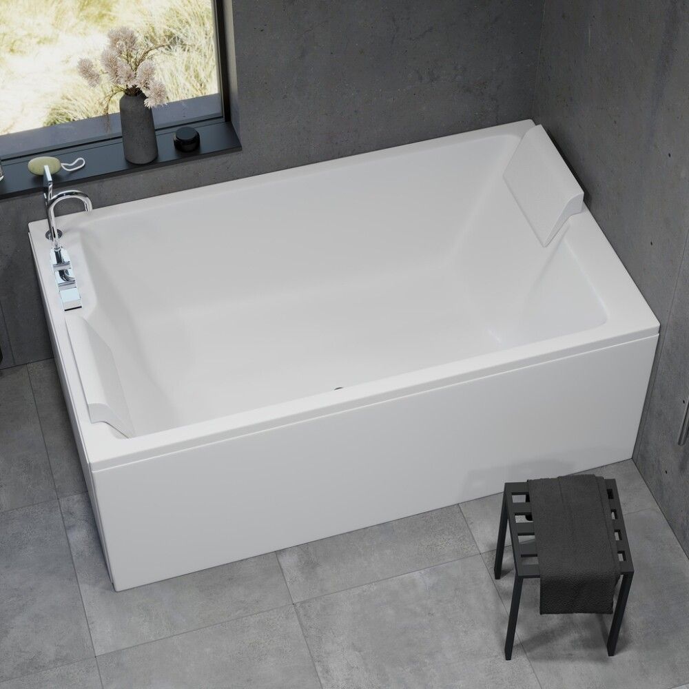 Kylpyamme Camargue Skaraborg Duo valkoinen 170 x 100 x 65 cm