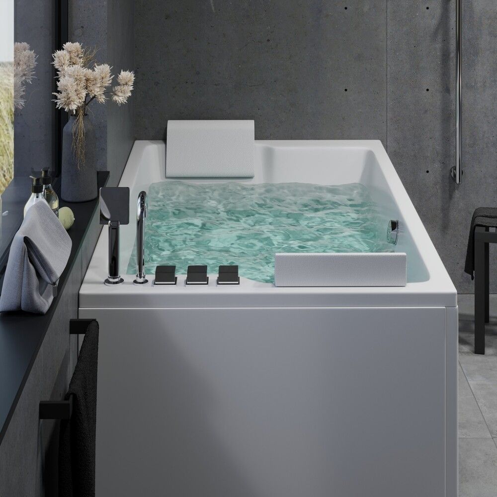 Kylpyamme Camargue Skaraborg Duo valkoinen 170 x 100 x 65 cm