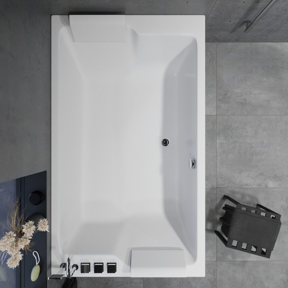 Kylpyamme Camargue Skaraborg Duo valkoinen 170 x 100 x 65 cm