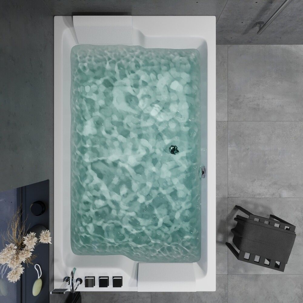 Kylpyamme Camargue Skaraborg Duo valkoinen 170 x 100 x 65 cm