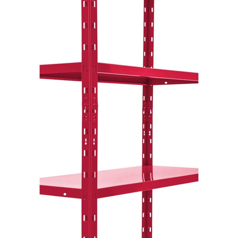 Metallihylly Regalux punainen 180 x 90 x 40 cm