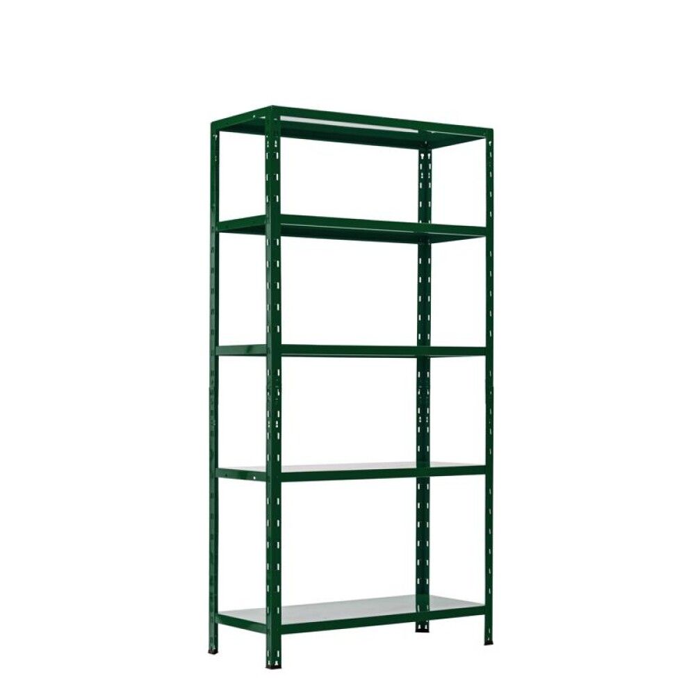 Metallihylly Regalux tummanvihreä 180 x 90 x 40 cm