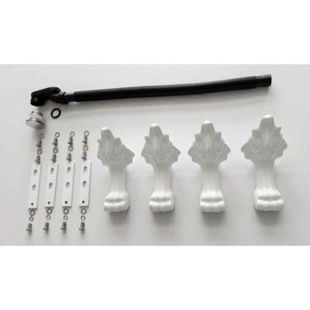 Leijonatassut kylpyammeeseen Camargue valkoinen 4 kpl/pkt