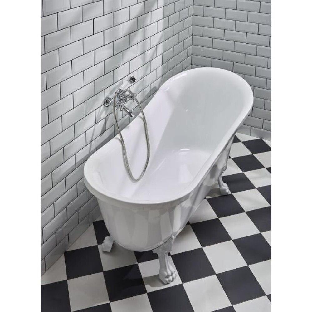 Leijonatassut kylpyammeeseen Camargue valkoinen 4 kpl/pkt