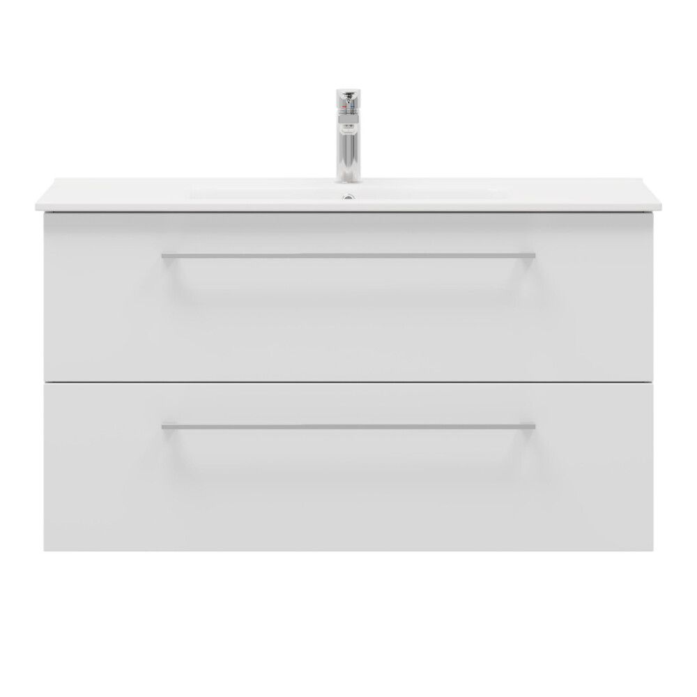 Kalustesetti Camargue Freja mattavalkoinen 100 cm