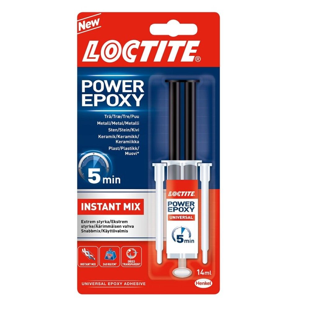 Epoksiliima Loctite Power Epoxy Instant Mix 14 ml