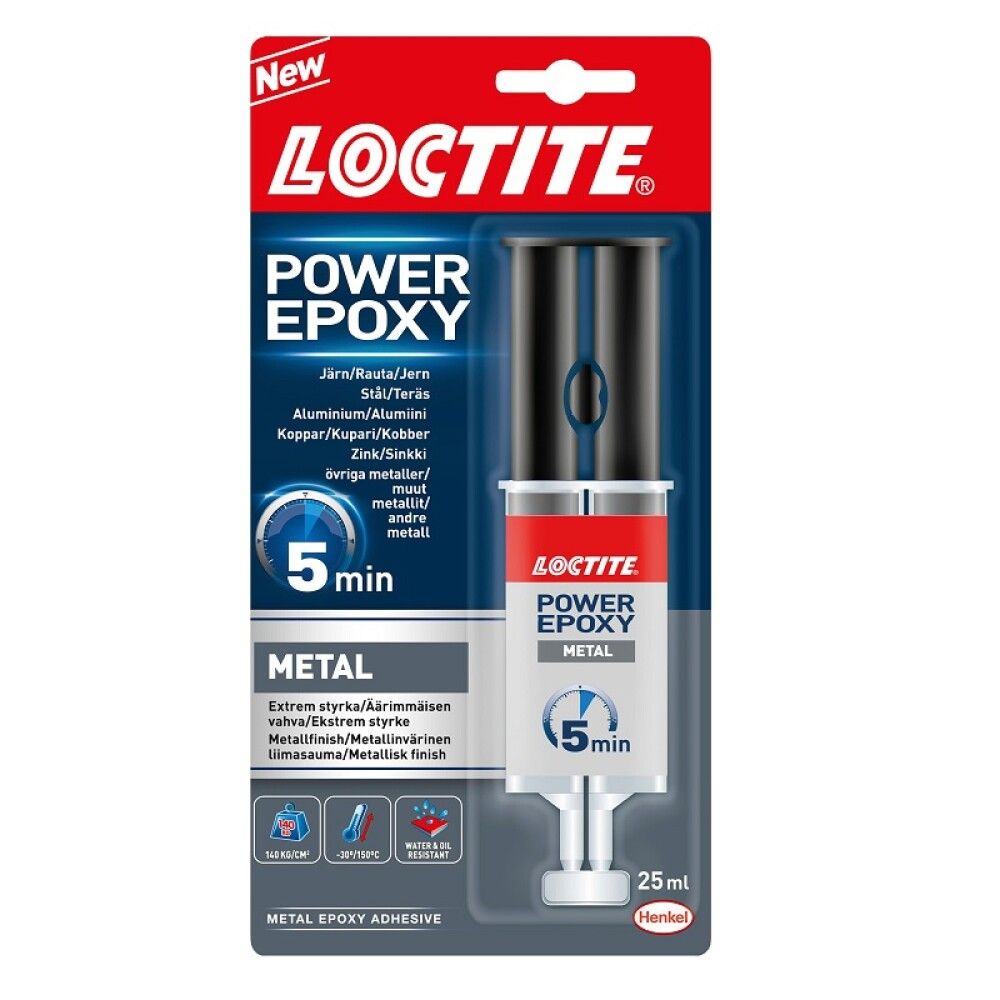 Epoksiliima Loctite Power Epoxy Metal 25 ml