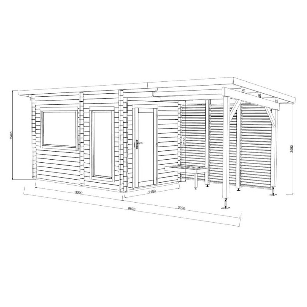 Sauna Palmako Sanna 6,8 m²