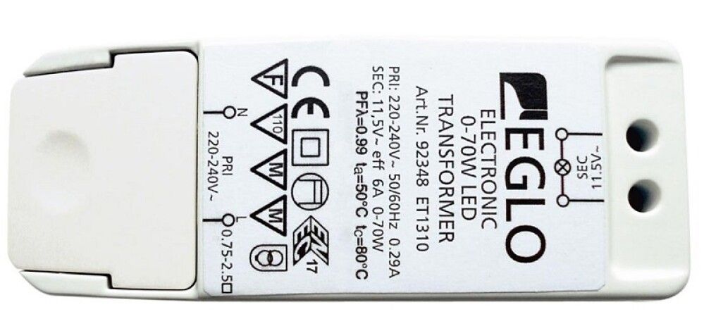 Muuntaja Eglo 0-70 W / 0-40 W