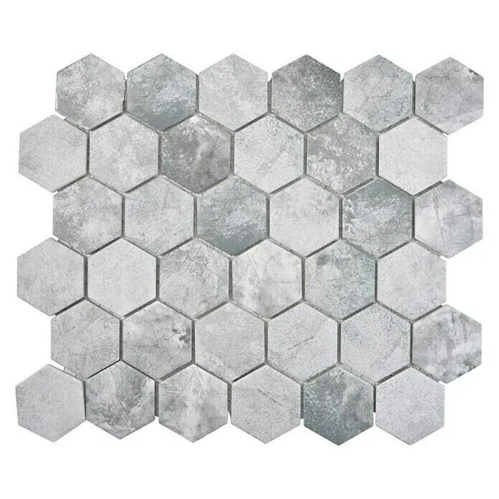 Mosaiikkilaatta Hexagon HX Curio ZLG Harmaa 32,5 x 28,1 cm