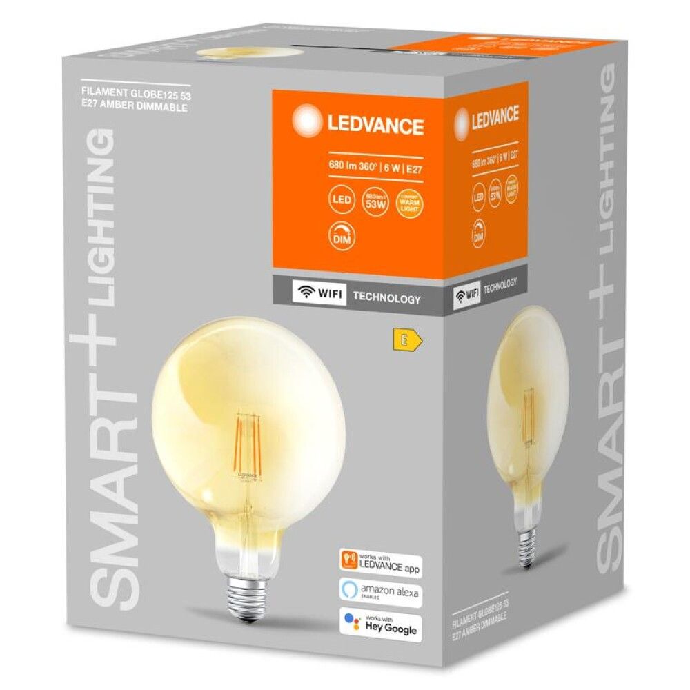 LED-lamppu Ledvance Smart+ Wifi Globe 2400 K DIM E27 6 W