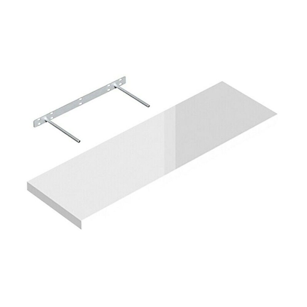 Seinähylly Regalux XL4 valkoinen korkeakiilto 3,8 x 23,5 x 79,5 cm