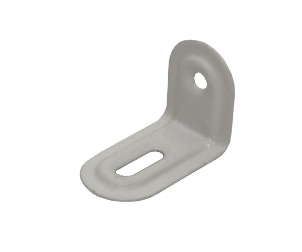 Kalustekulmarauta Valkoinen 39/28 x 23 mm