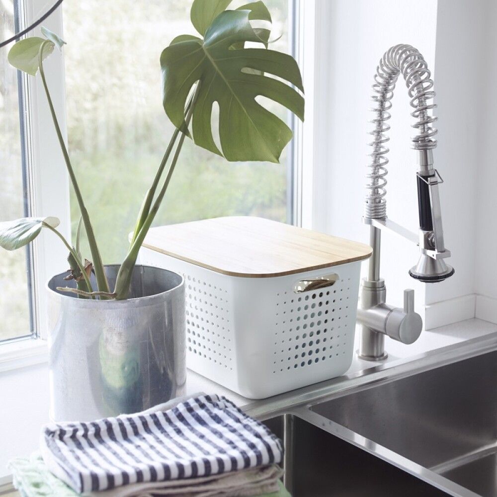 Säilytyskori SmartStore Basket Recycled  13 L Valkoinen 37 x 28 x 20 cm