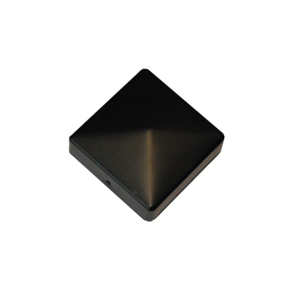 Tolpanhattu ruuvattava musta 91 x 91 mm