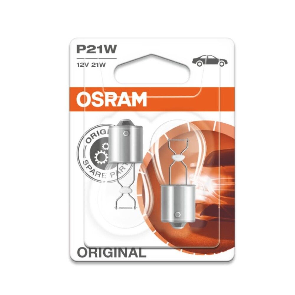 Polttimo Osram Original Vilkkuvalo 7506 P21W 2 kpl