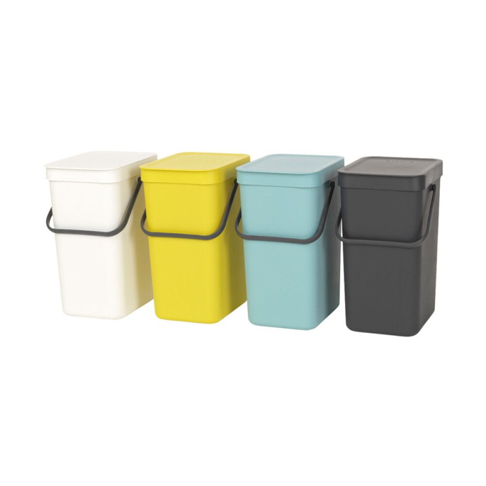 Roska-astia Brabantia Sort&Go 12 L Harmaa