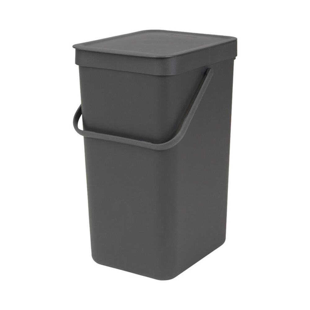 Roska-astia Brabantia Sort&Go 16 L Harmaa