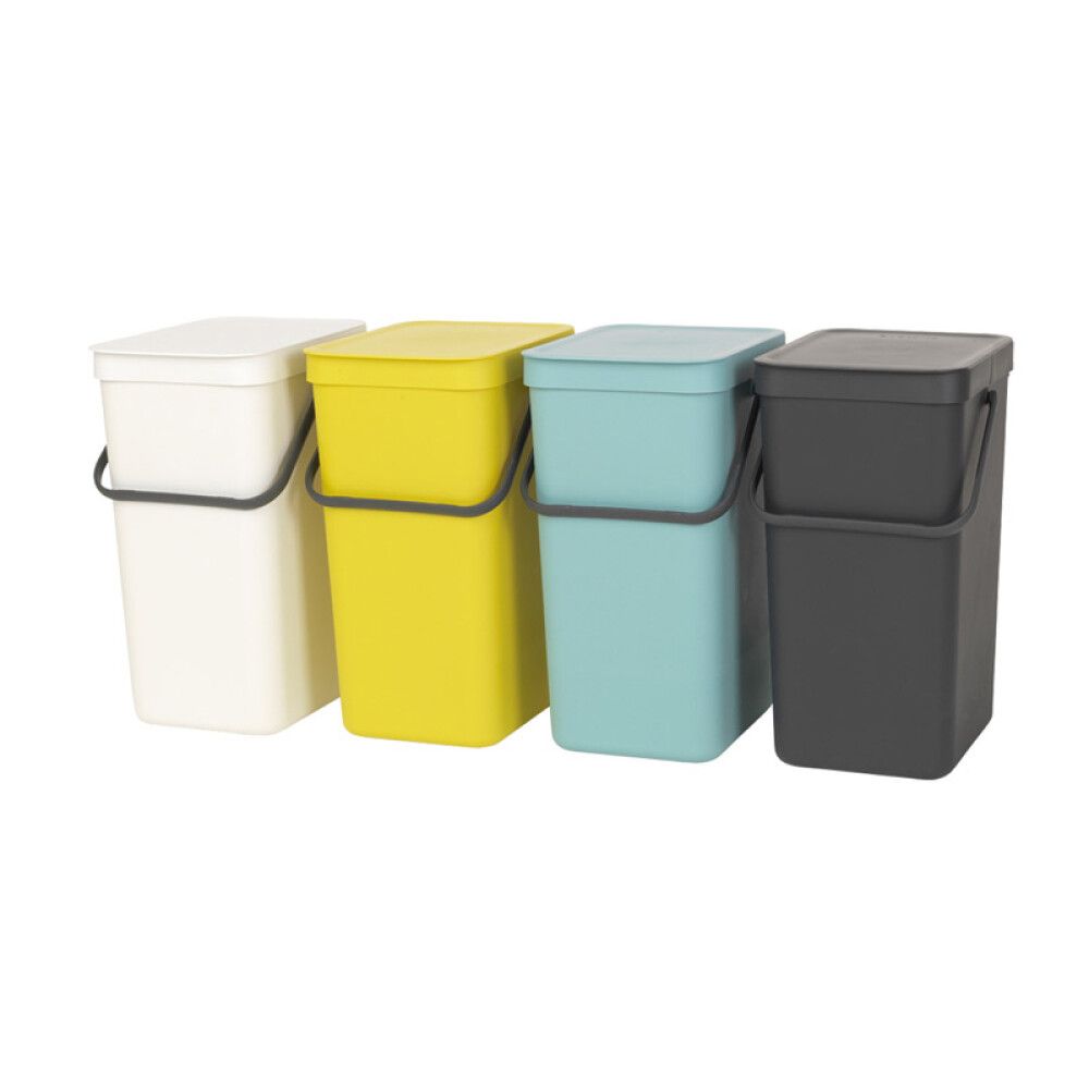 Roska-astia Brabantia Sort&Go 16 L Harmaa