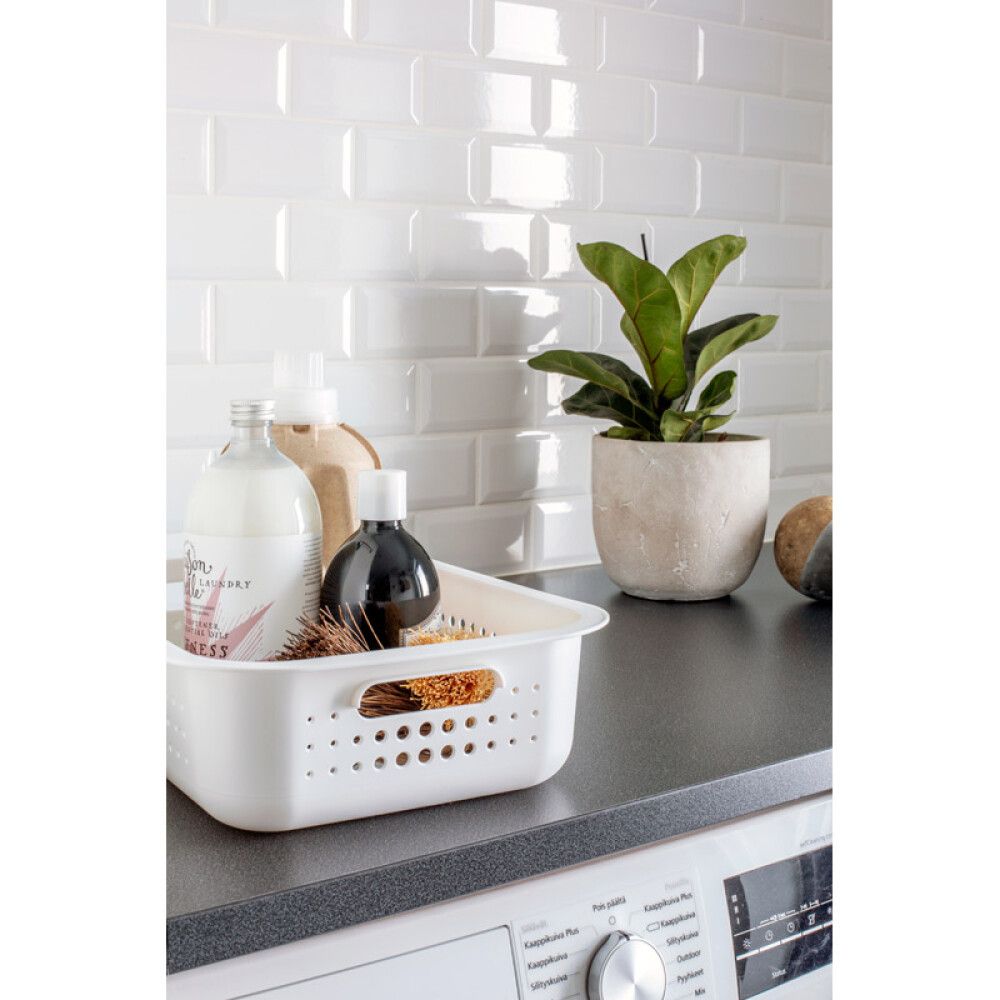 Säilytyskori SmartStore Basket Recycled 6 L Valkoinen 37 x 28 x 10 cm