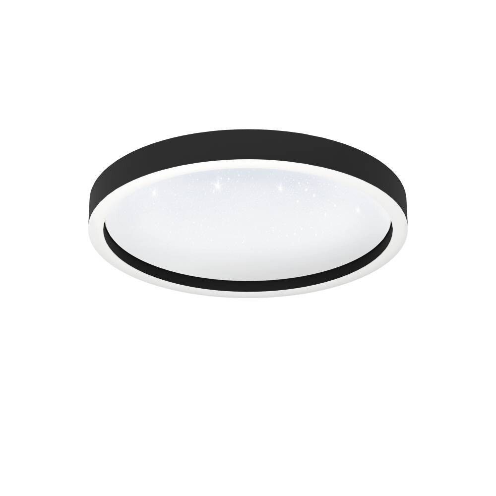 LED-älyplafondi Eglo Connect.z Montemorelos 17,8W Musta/Valkoinen kristalli ⌀42 cm