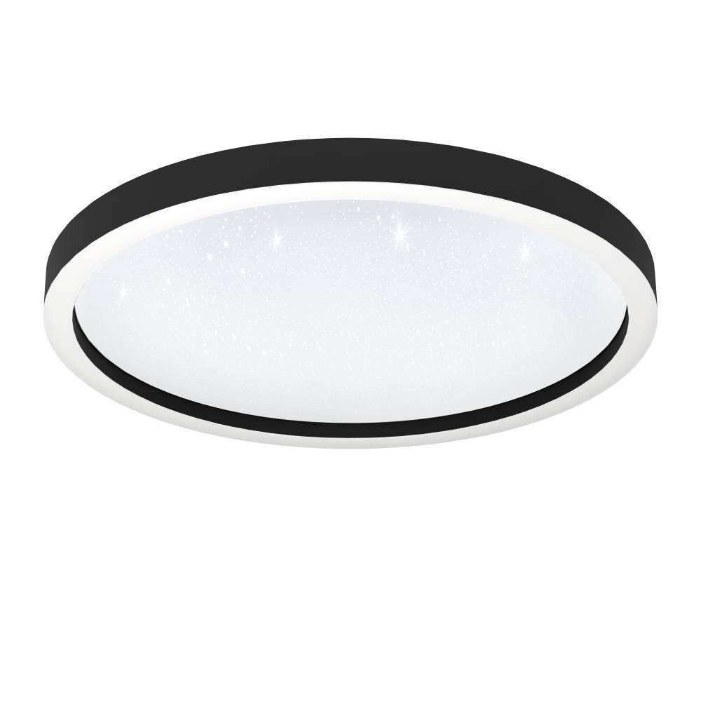 LED-älyplafondi Eglo Connect.z Montemorelos 34,5W Musta/Valkoinen kristalli ⌀57 cm