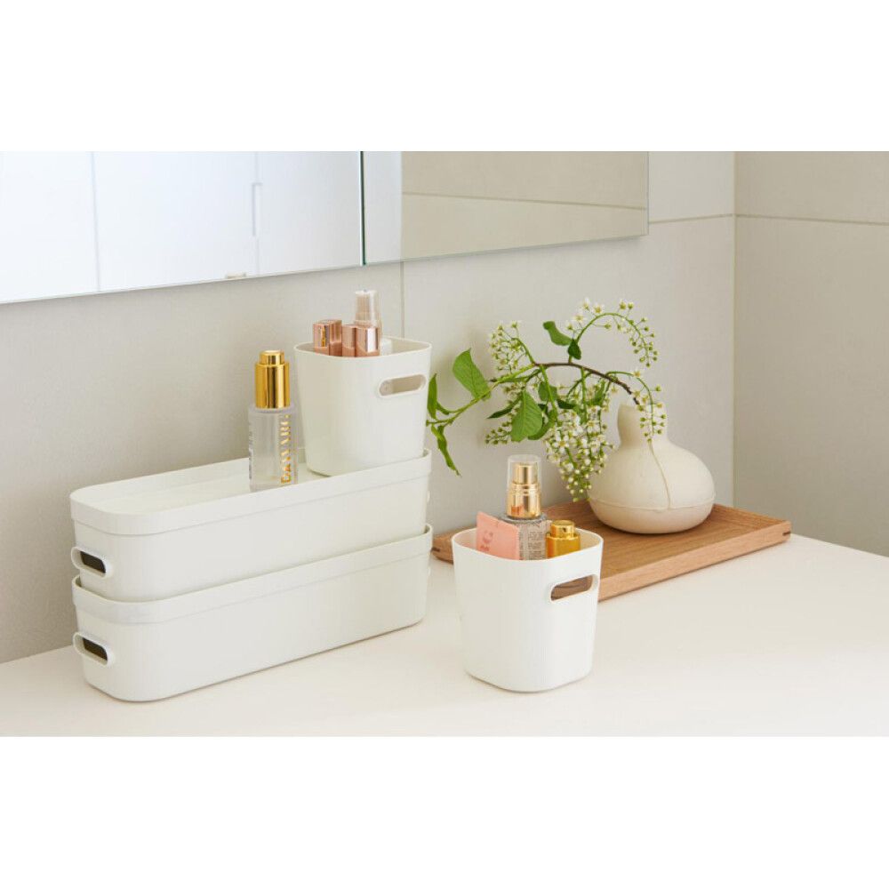 Säilytyskori SmartStore Compact Clear Mini Valkoinen