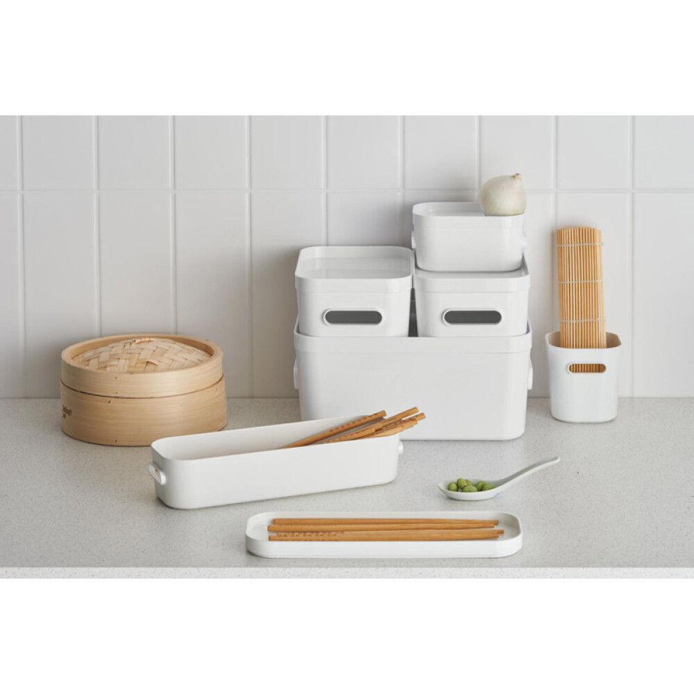 Säilytyskori SmartStore Compact Clear Mini Valkoinen