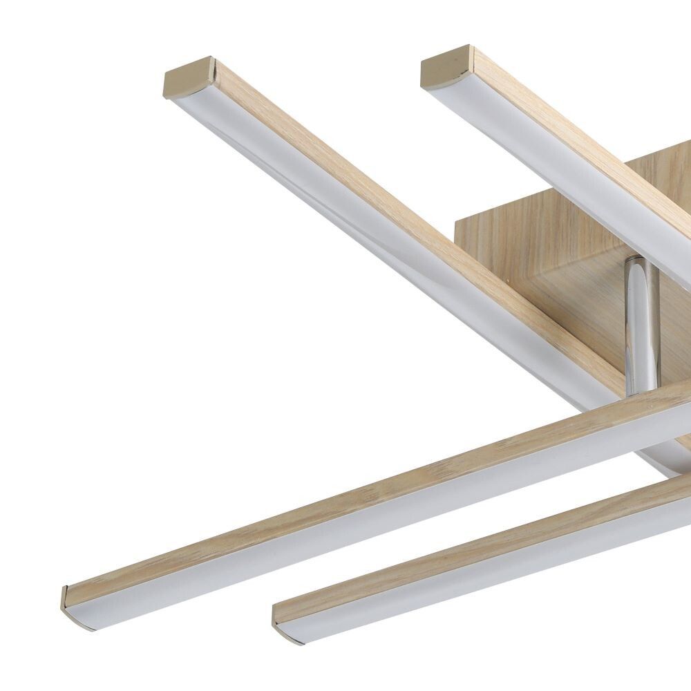 Kattovalaisin Eglo Lasana 4 puu/valkoinen 51 x 51 cm