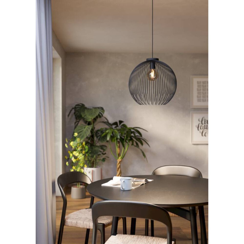 Riippuvalaisin Eglo Venezuela musta Ø 40 cm