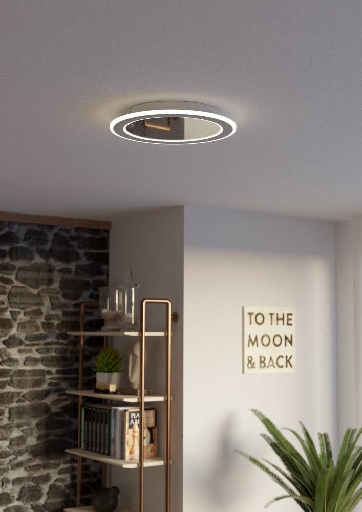 LED-plafondi Eglo Macchioni valkoinen Ø 38 cm