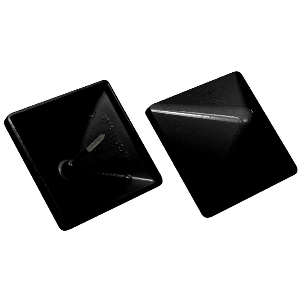 Tolpanhattu alumiini musta 94 x 94 mm