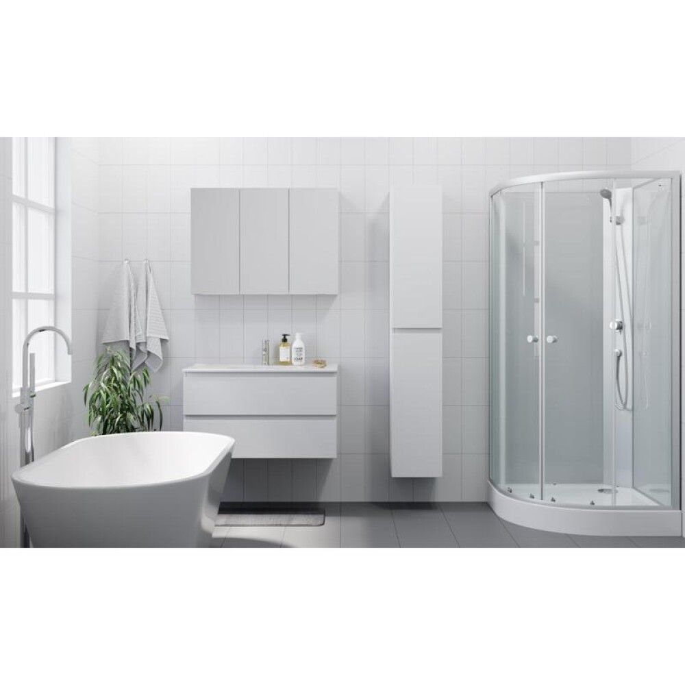 Allaskaappi Riva Camden 90 cm valkoinen