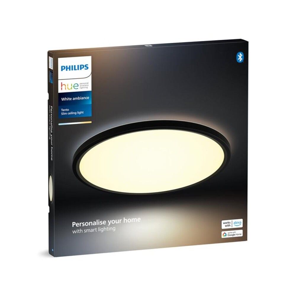 Kattovalaisin Philips Hue Tento musta Ø 42 cm