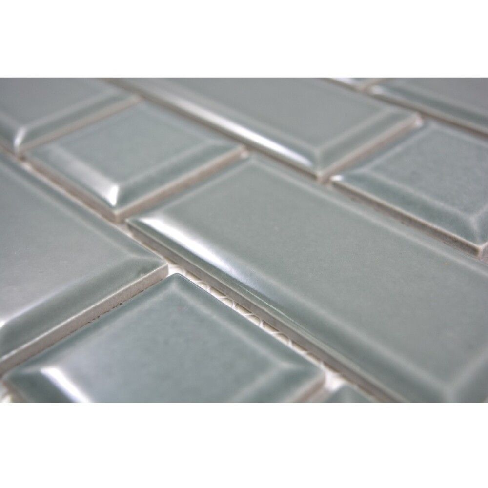 Mosaiikkilaatta Fliesen Metro Uni vihertävä 29,4 x 29,1 cm