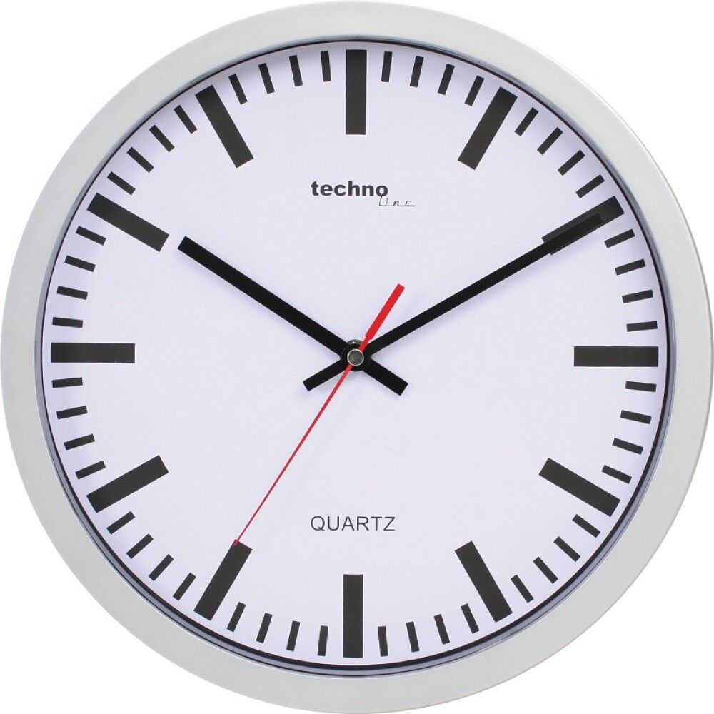 Seinäkello Technoline WT 7800 hopea Ø 30 cm
