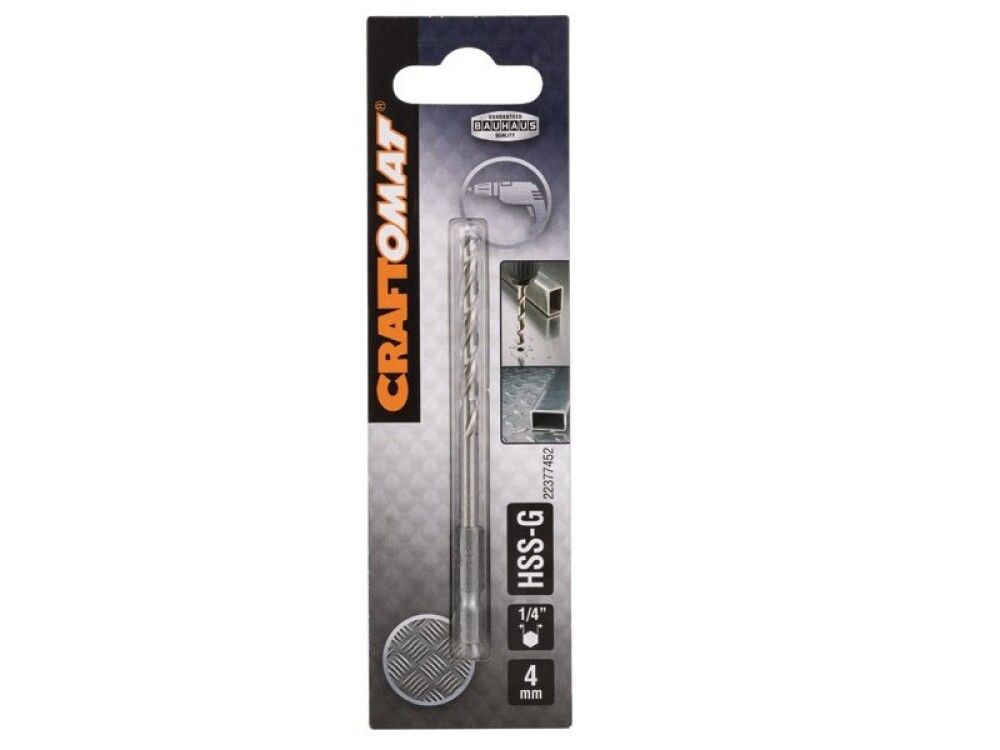 Metalliporanterä Craftomat 4 mm kuusiokanta