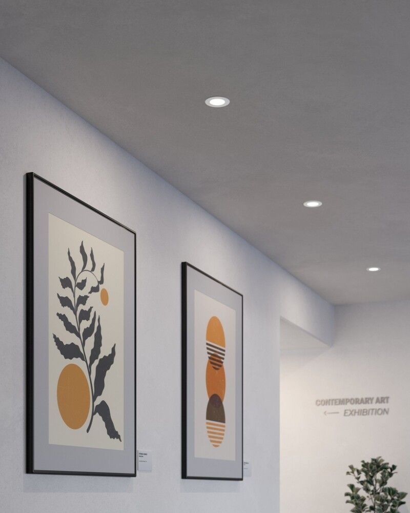 Uppospotti Eglo Fueva 5 LED Ø 117 mm 650 lm Valkoinen