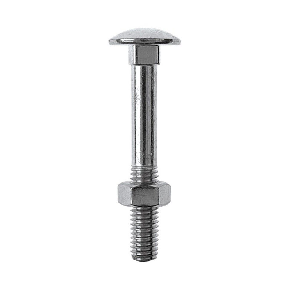 Lukkoruuvi mutterilla Profi Depot DIN 603 sinkitty M8 x 120 mm 50 kpl