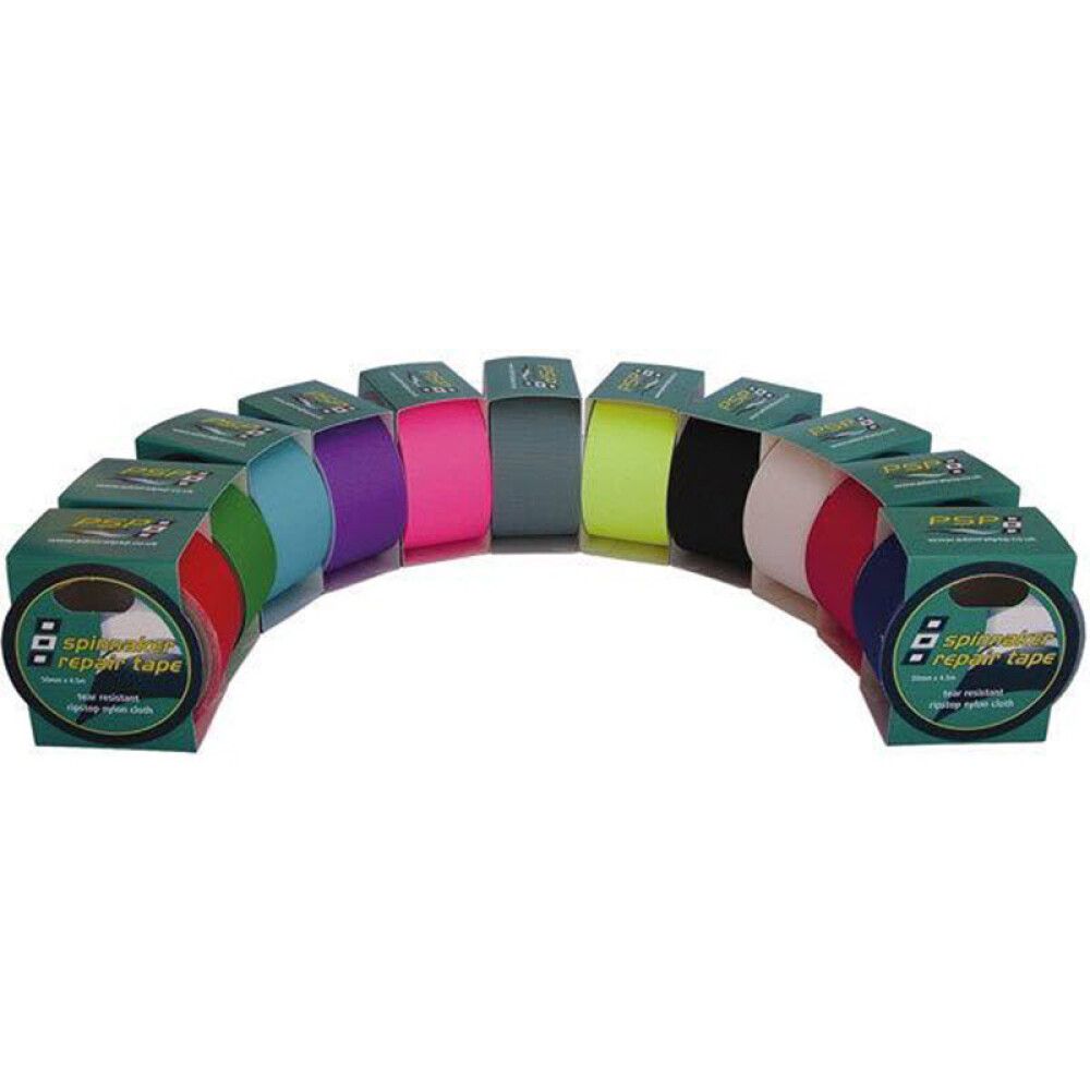 Spinnakerteippi PSP Spinnaker Repair Tape musta 50 mm x 4,5 m