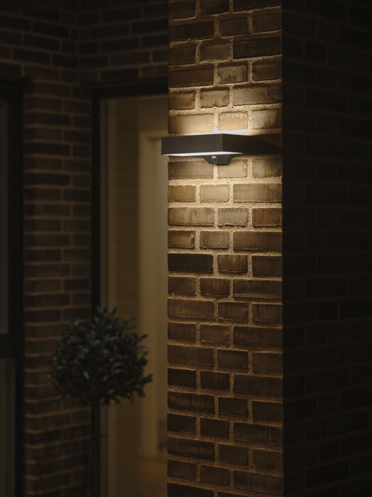 Solarvalaisin Nordlux Monay Square musta 22 x 13,9 x 7,4 cm IP44