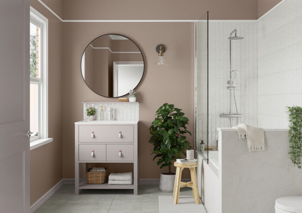 Kosteantilanmaali Nordsjö Perform+ Bathroom Valkoinen 2,5 l