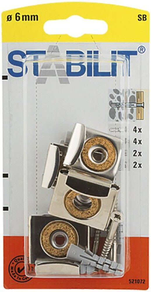 Peilikiinnike Stabilit 6 x 40 mm 4 kpl/pkt