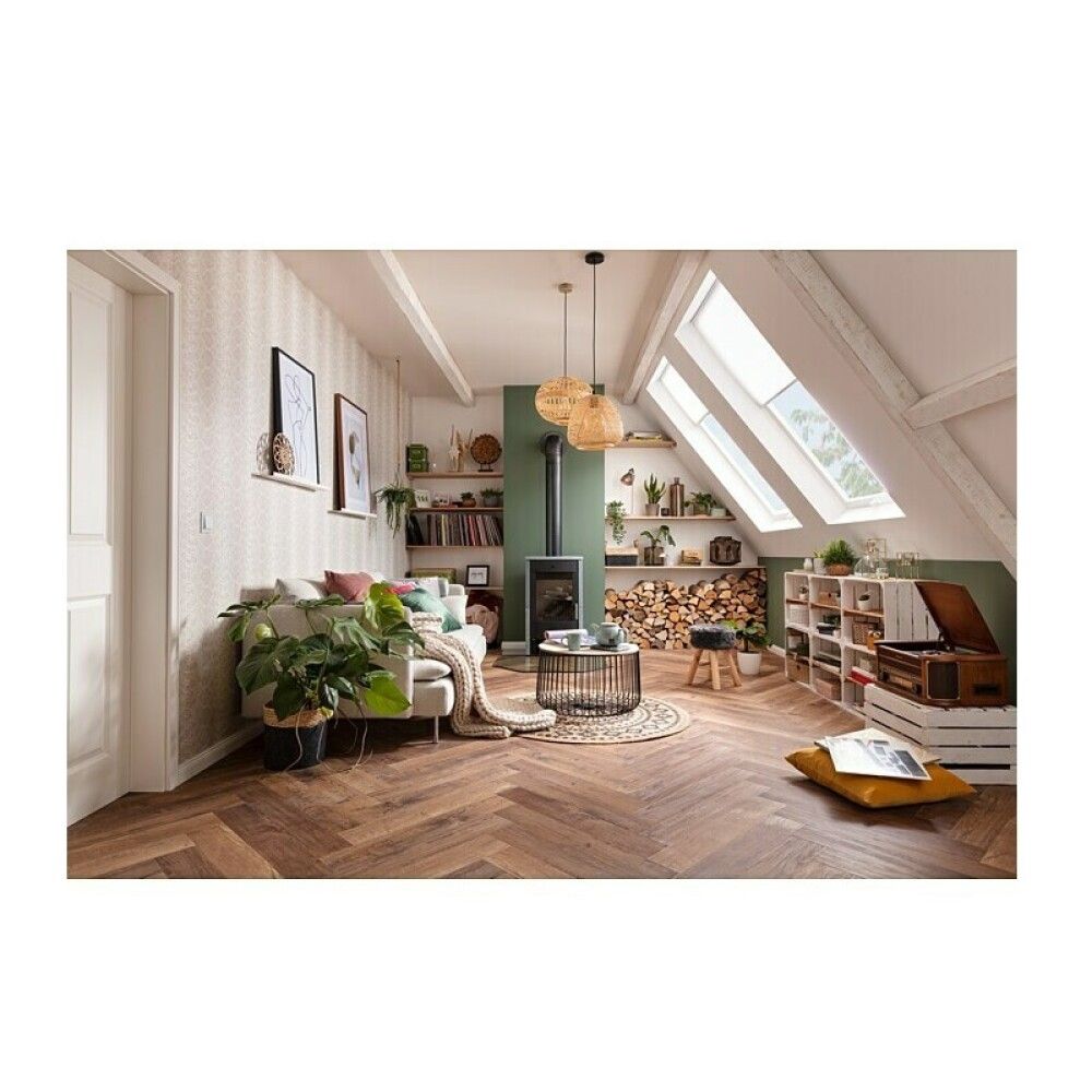 Seinähylly Regalux tammi 3,8 x 24 x 24 cm