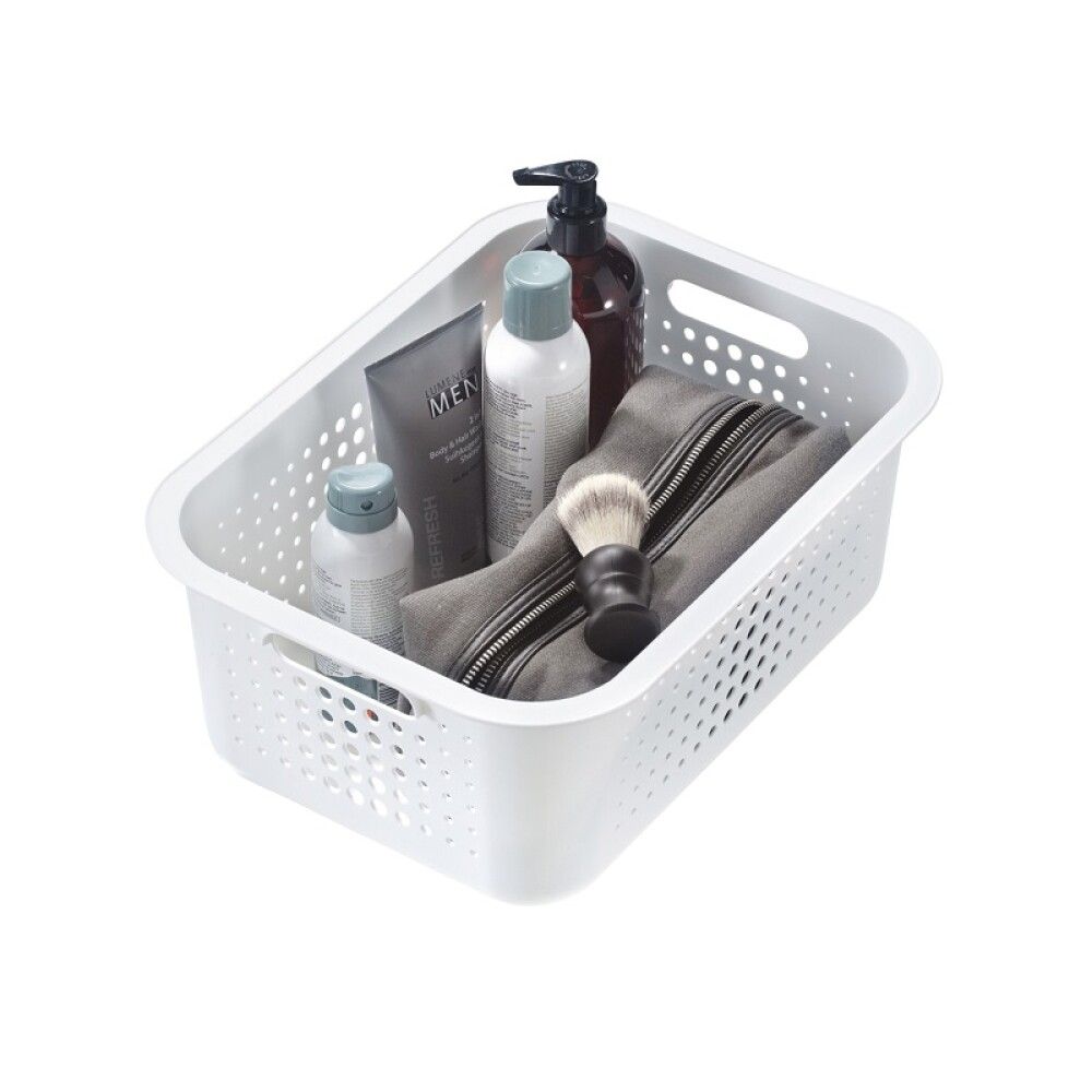 Säilytyskori SmartStore Basket Recycled 10 L Valkoinen 37 x 28 x 15 cm
