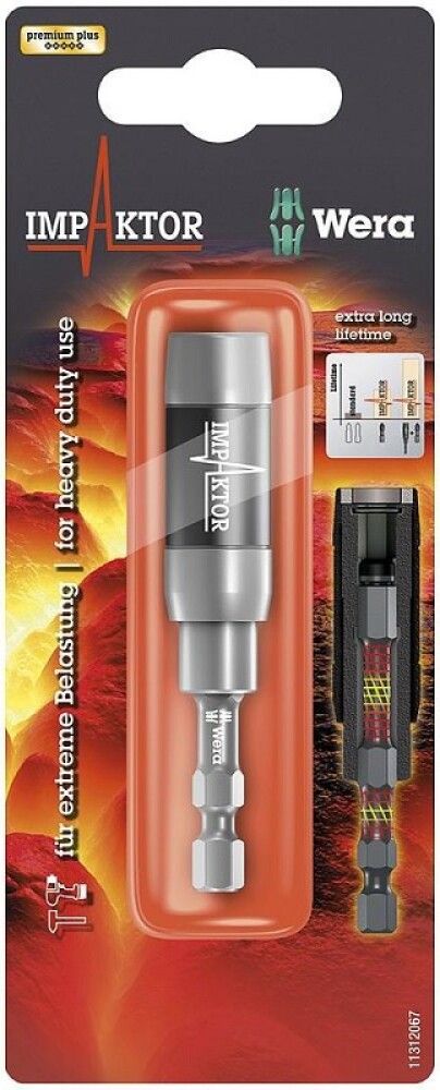 Ruuvauskärjenpidin Wera Impaktor 897/4 IMP R 1/4" x 75 mm