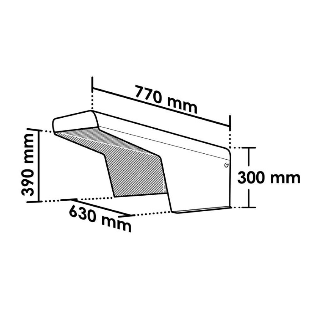 Suojakatos robottiruohonleikkuriin teräs