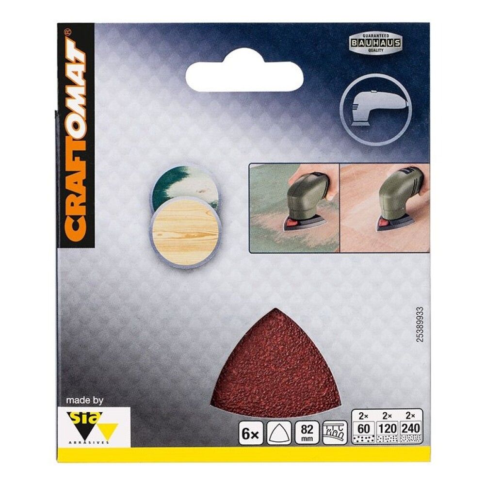 Tarrahiomapaperisetti Craftomat Delta BFWP 82 x 82 mm 6 kpl