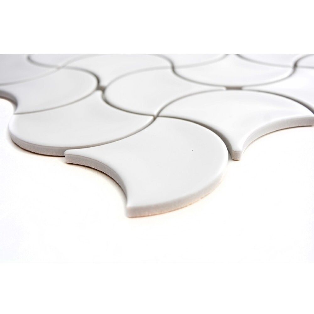 Mosaiikki Wave Valkoinen