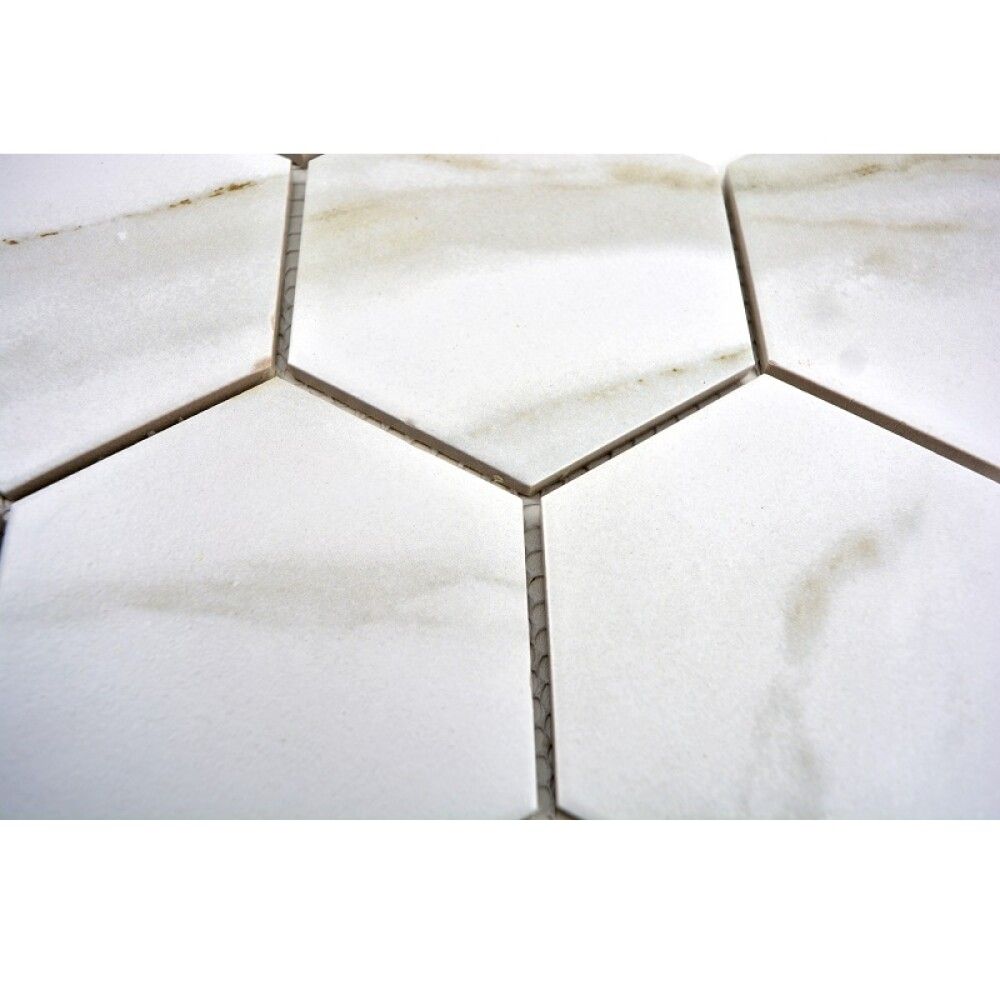 Mosaiikki Fliesen Hexagon Calacatta
